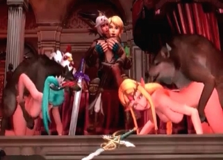 Hardcore bestiality in a sexy 3D vid