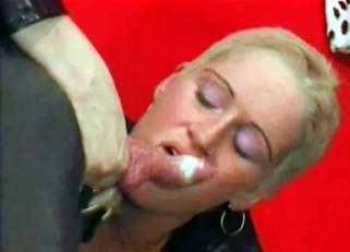 Gorgeous girl cannot stop blowing dogs