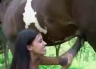 Stacked slut takes this mustang's meat