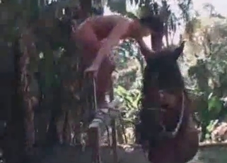 Hardcore fucking with a sexy horse